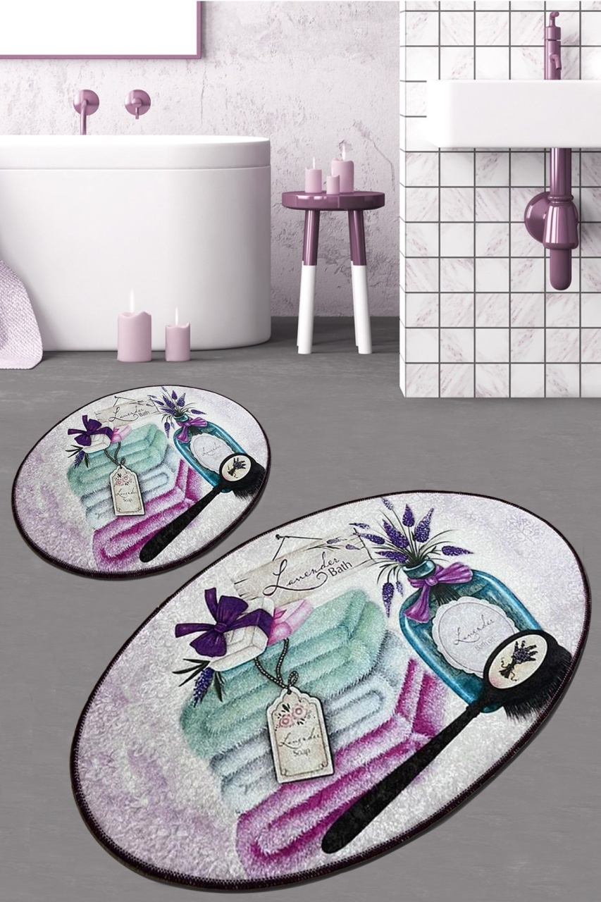Set covorase baie 2 piese, Deluxe Soft, UnicUtil, Multicolor