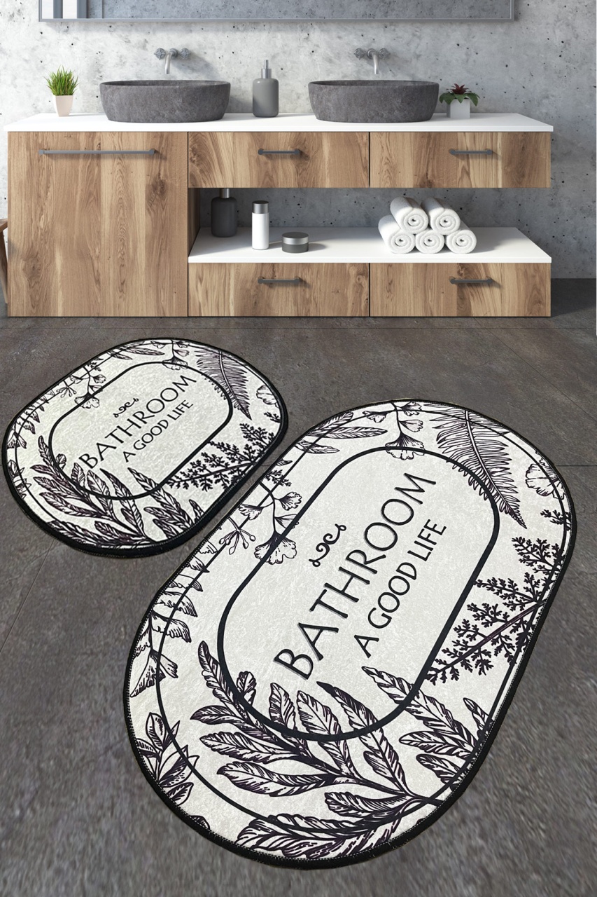 Set covorase baie 2 piese, Ultra Cozy, UnicUtil, Multicolor
