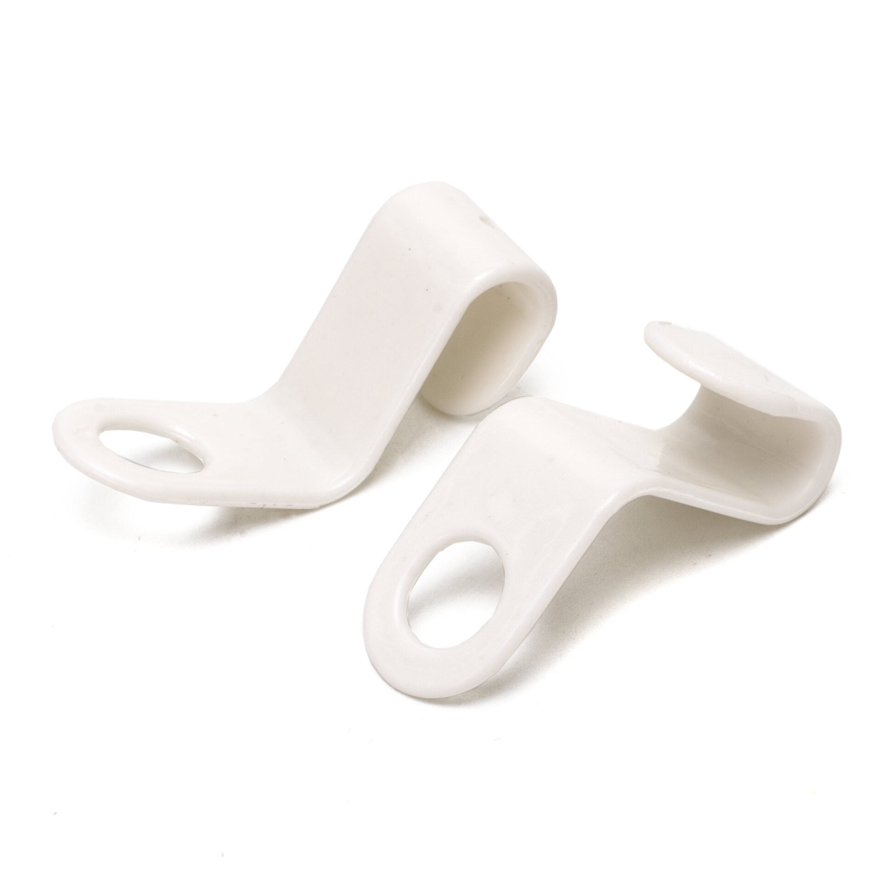 Conector tip carlig pentru umerase, Plastic, Alb, 1 bucata