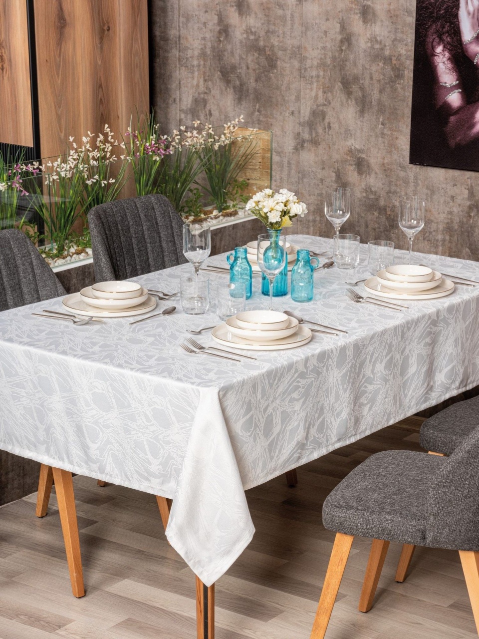 Fata de masa, Comfort Plush, UnicUtil, Alb