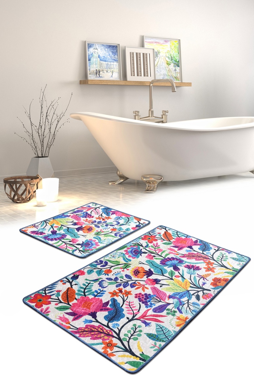 Set covorase baie 2 piese, Deluxe Soft, UnicUtil, Multicolor