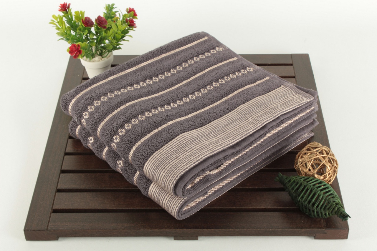 Set prosoape de mana 2 bucati, Chic Finish, UnicUtil, Negru-Maro