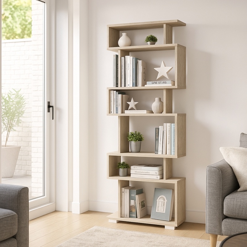Biblioteca, Modern Loft, UnicUtil, 60 x 19.5 x 162.9 cm, Crem