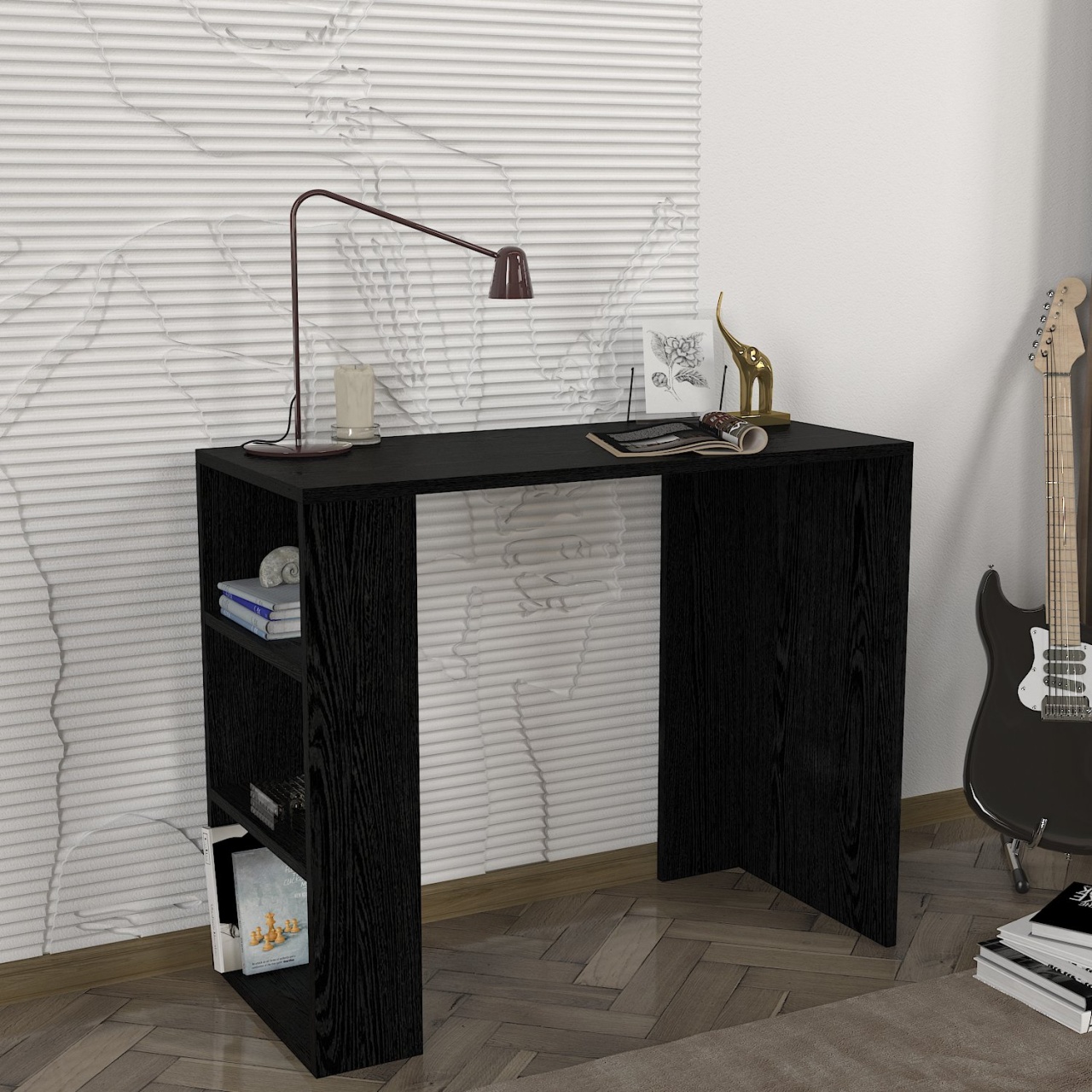 Birou Simplu, Design Modern, UnicUtil, 90 x 40 x 73.8 cm, Negru
