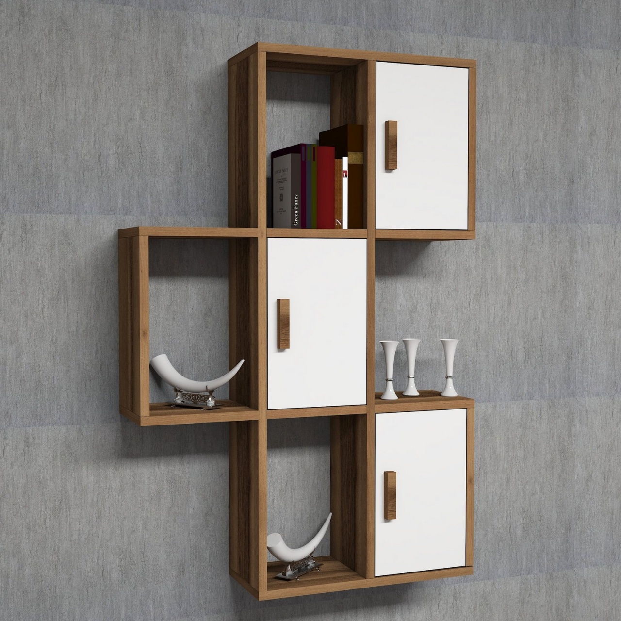 Rafturi perete, Strong Hold, UnicUtil, 50 x 112 x 20 cm, Nuc Alb