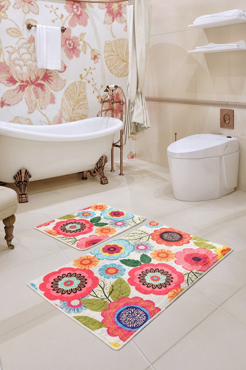 Set covorase baie 2 piese, Elegant Design, UnicUtil, Multicolor