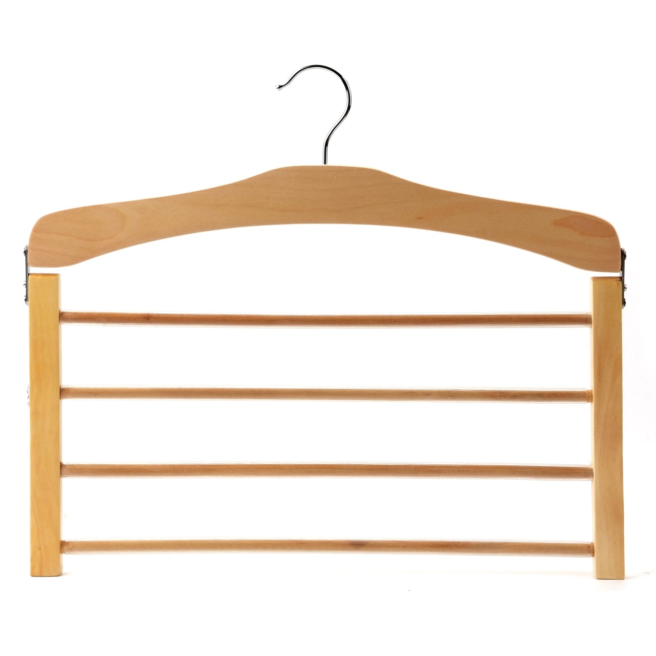 Umeraș pliabil din lemn, Multifunctional, Natur, 1 bucata