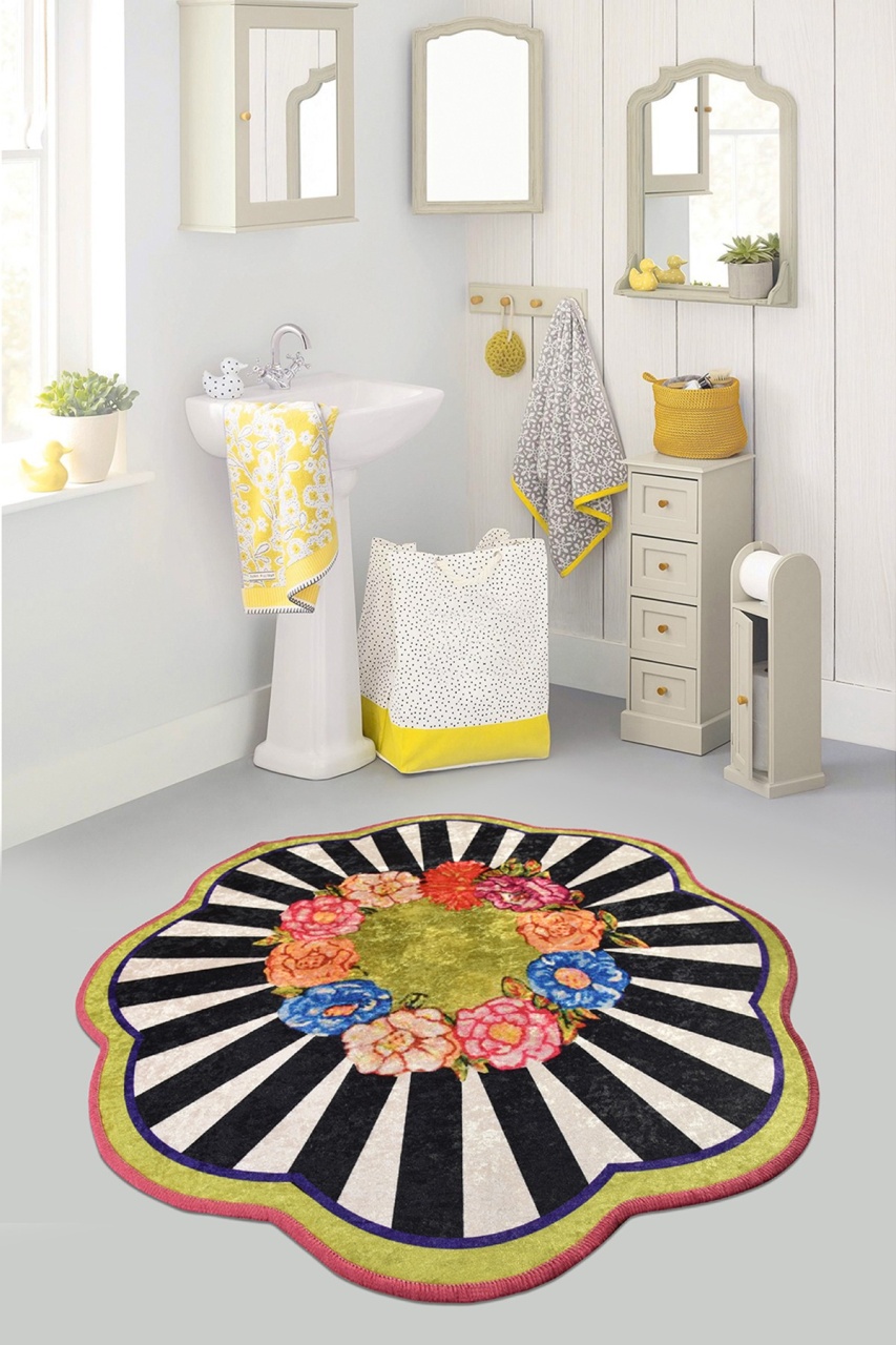 Covoras de baie, Classic Style, 100 cm, UnicUtil, Multicolor
