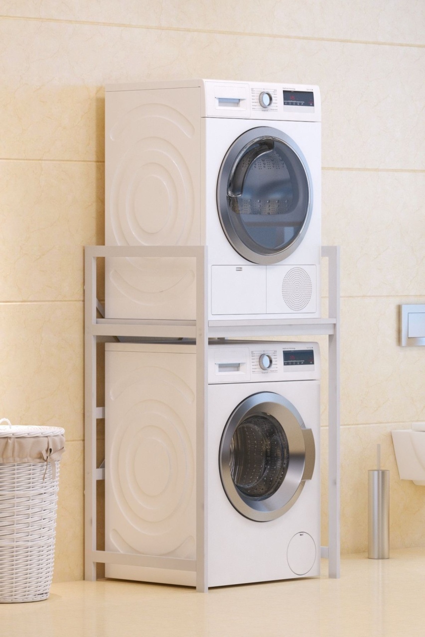 Dulap pentru mașina de spălat, C7 White, UnicUtil, Alb, Lățime: 70 cm, Înălțime: 116 cm, Adâncime: 60 cm