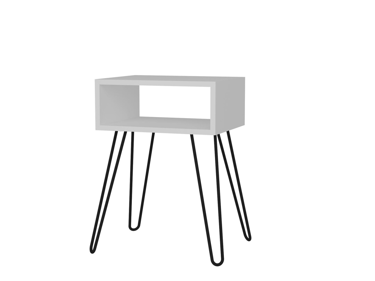 Noptiera/Masuta Laterala Modera UnicUtil, 63 x 45 x 35 cm, Alb