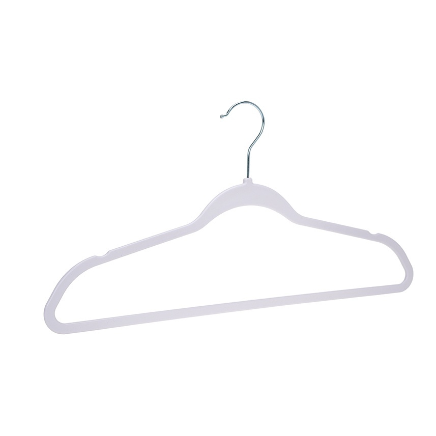 Set 200 umerașe plastic alb UnicUtil cu bară pentru pantaloni, uz profesional pentru spălătorii de haine