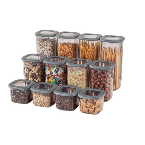 Set 24 recipiente alimentare , UnicUtil, Lightweight Sturdy, Antracit