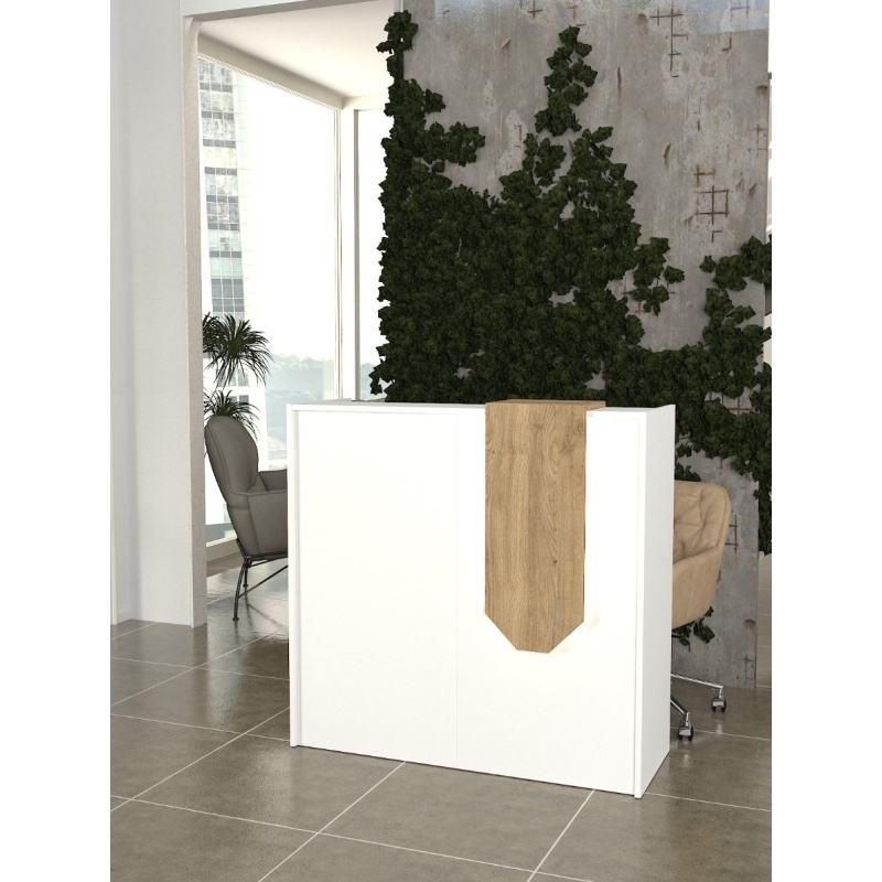 Birou recepție, Navita LED Front Desk, UnicUtil, Alb-Bej
