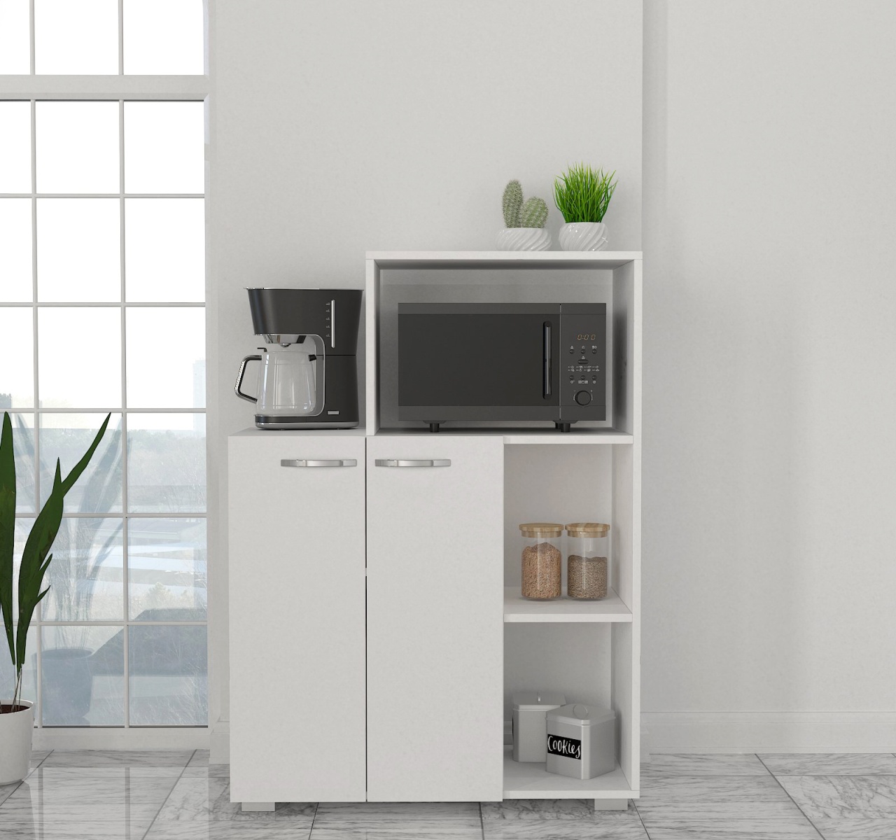 Organizator Bucatarie, Space Saver, UnicUtil, 90 x 40 x 123 cm, Alb