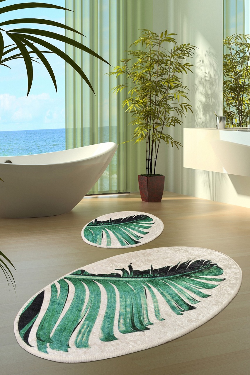 Set covorase baie 2 piese, Modern Look, UnicUtil, Multicolor