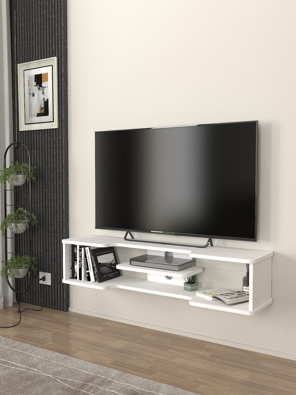Comoda TV, Compact View, UnicUtil, Alb
