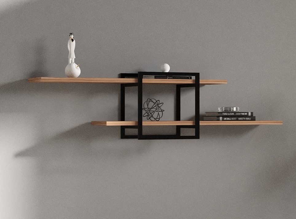 Rafturi perete, Pure Strength, UnicUtil, 120 x 30 x 18 cm, Pin