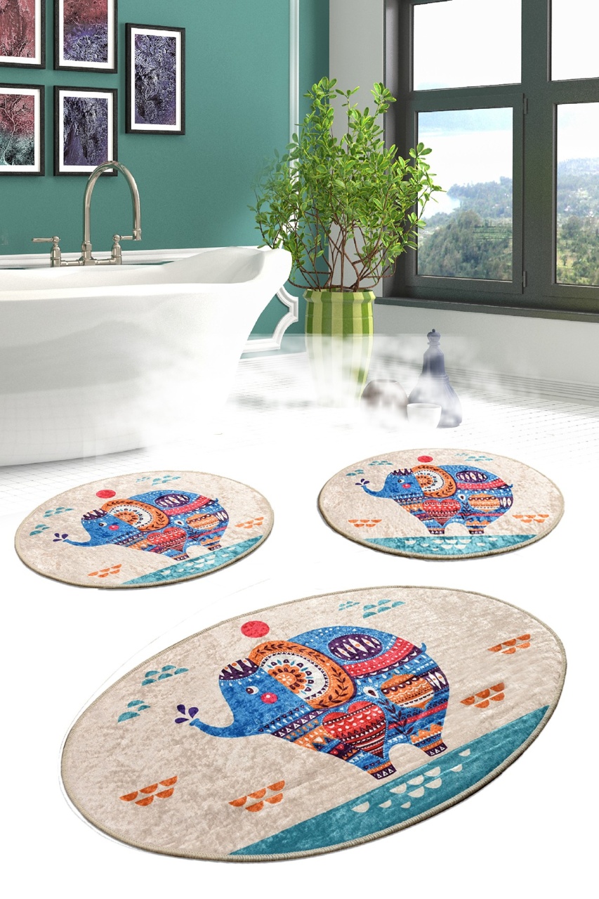 Set covorase baie 3 piese, Comfort Plush, UnicUtil, Multicolor