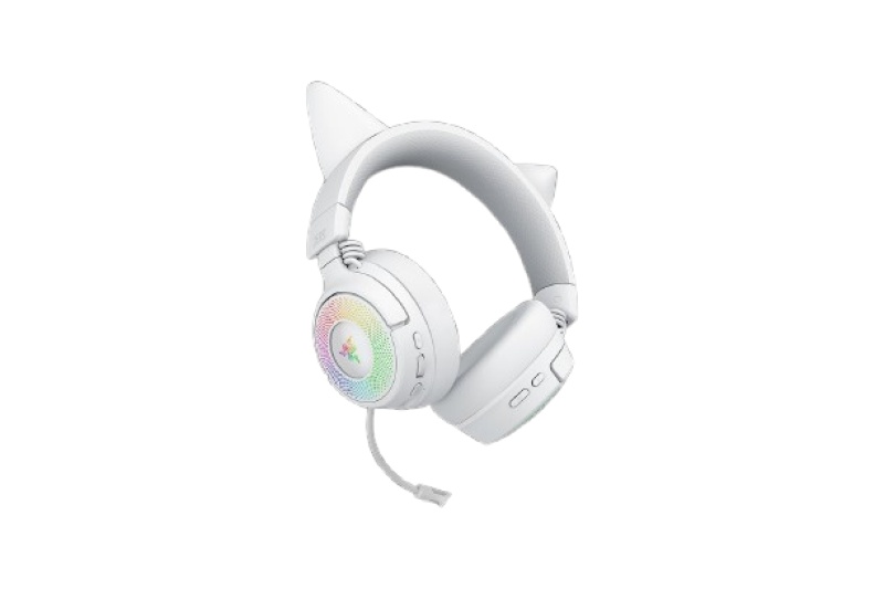 Casti Gaming Head-band Razer Kraken Kitty V3 Pro, wireless, Alb