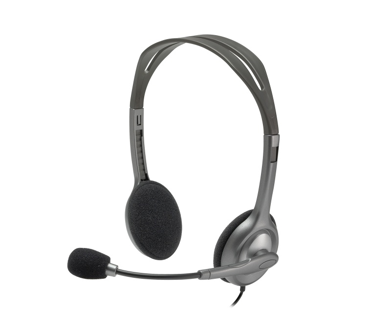 Casti Head-band Logitech H110, Wired, noise-canceling, Multicolor