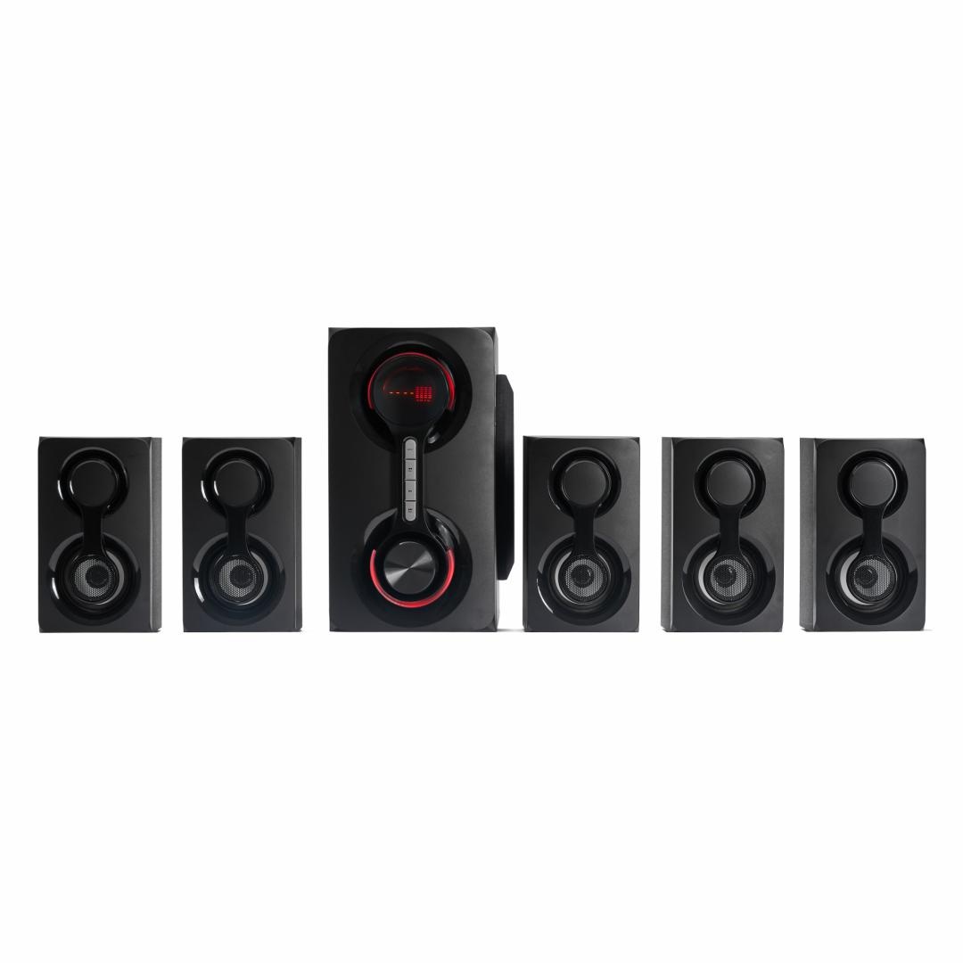 Boxe Serioux 5.1 SoundRise 51105W, putere totala 105W RMS, tip 5.1, sateliti 5 x 15W, subwoofer 30W, Conectivitate: Bluetooth, USB, AUX, SD, Radio