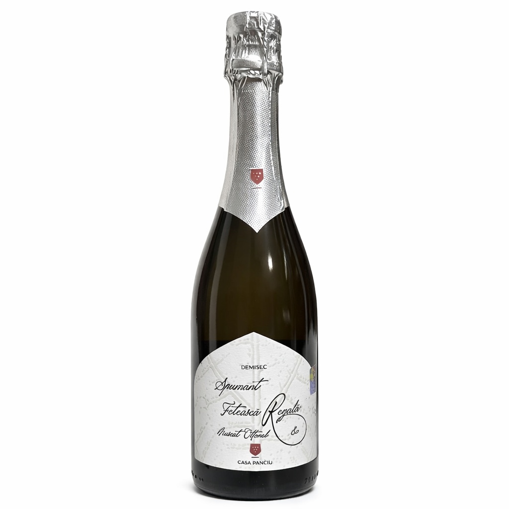 Casa Panciu Spumant Fetească Regală & Muscat Ottonel Demisec 0.75L
