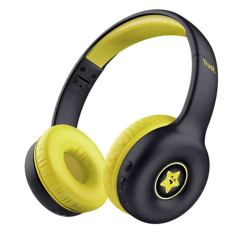 Casti Head-band TRUST Nouna, wireless, Negru