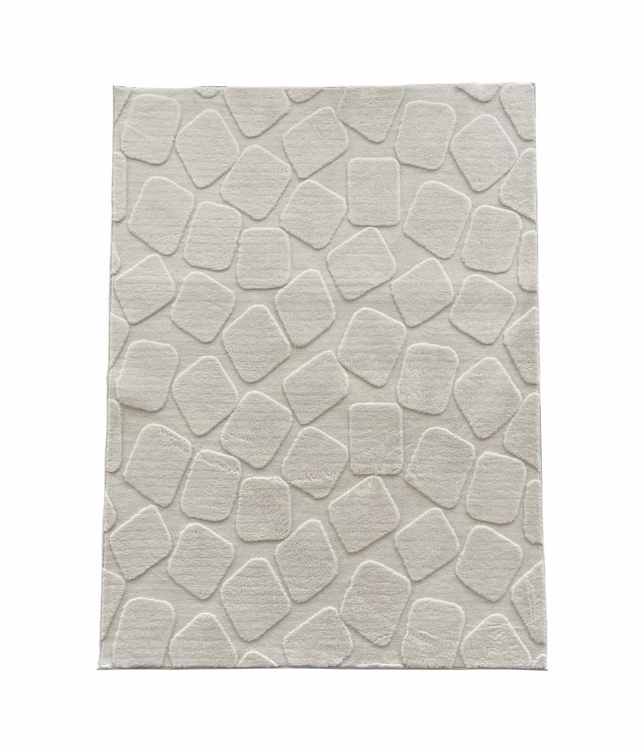 Covor, model in relief,Stone,160x230 Crem