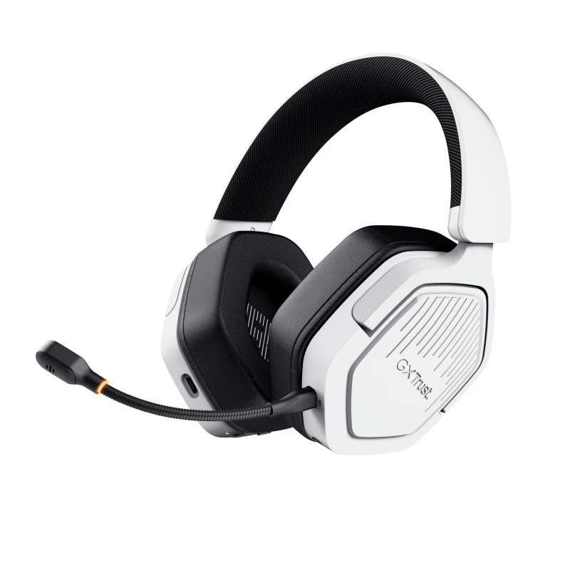 Casti Gaming Head-band Trust GXT 493W Carus, Wireless, Alb