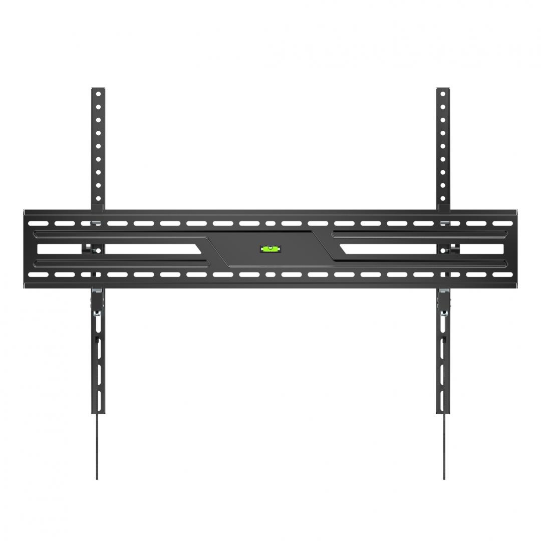 Suport perete TV Serioux 43-100" Tilt 75kg Profil 85mm Material: Otel Finisarea suprafeței: vopsea electrostatica Dimensiune ecran: 43"-100"