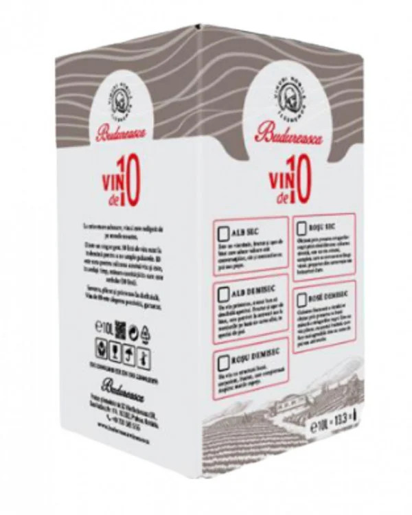 Budureasca Bag in Box Alb Demisec 10L