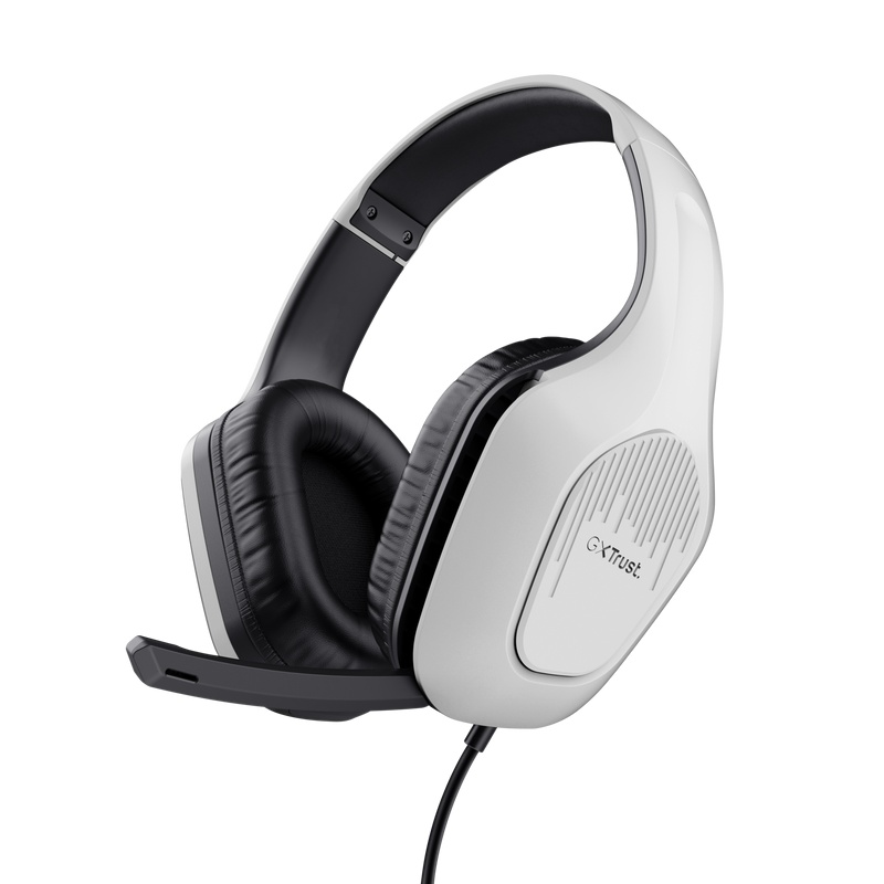 Casti Gaming Head-band Trust GXT 415W Zirox, Wired, Alb