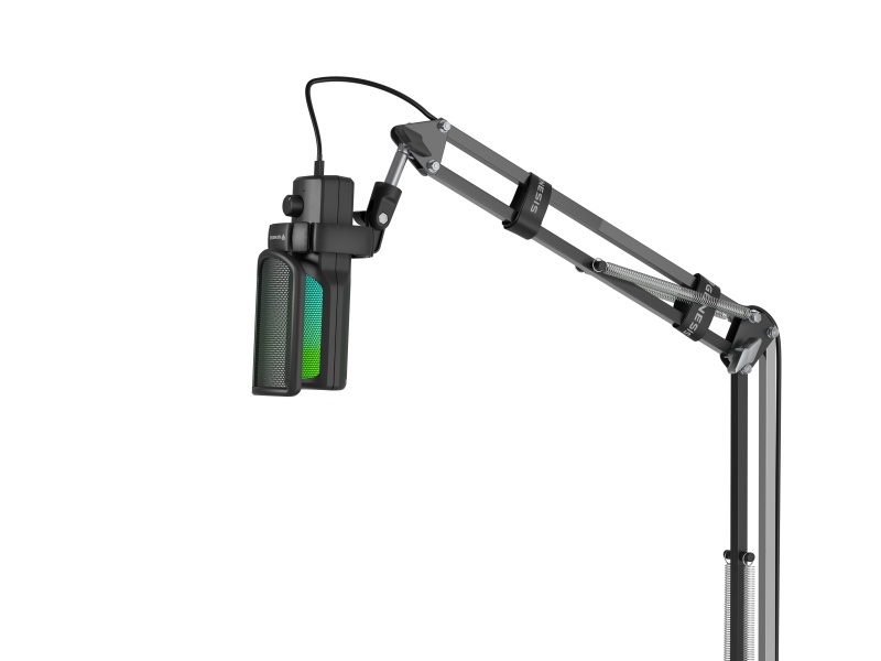 Microfon Genesis Radium 251, tip Cardioid, USB, LED backlight