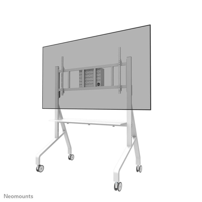 Stand podea mobil/fix Neomounts FL50-575WH1; pentru display-uri cu diagonale 65"-110", sistem de prindere VESA 100x100~1100x600, greutate maxima