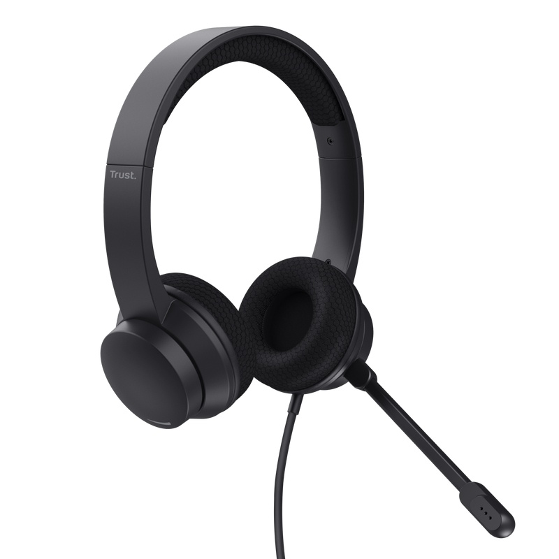 Casti Head-band TRUST Ayda, Cu fir, noise-canceling, Negru