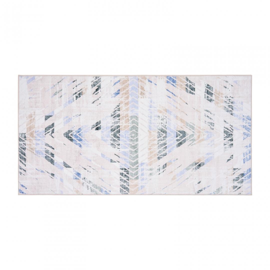 Covor printat, MABO 70x140 cm, lavabil cu spate antialunecare, inaltime fir 3mm