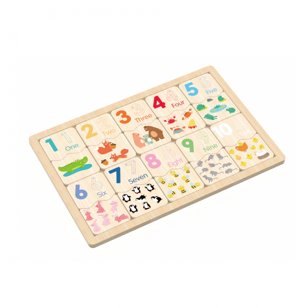 PUZZLE DIN LEMN, POTRIVESTE NUMERELE