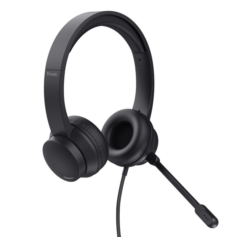 Casti Head-band Trust Ayda, Wired, Negru