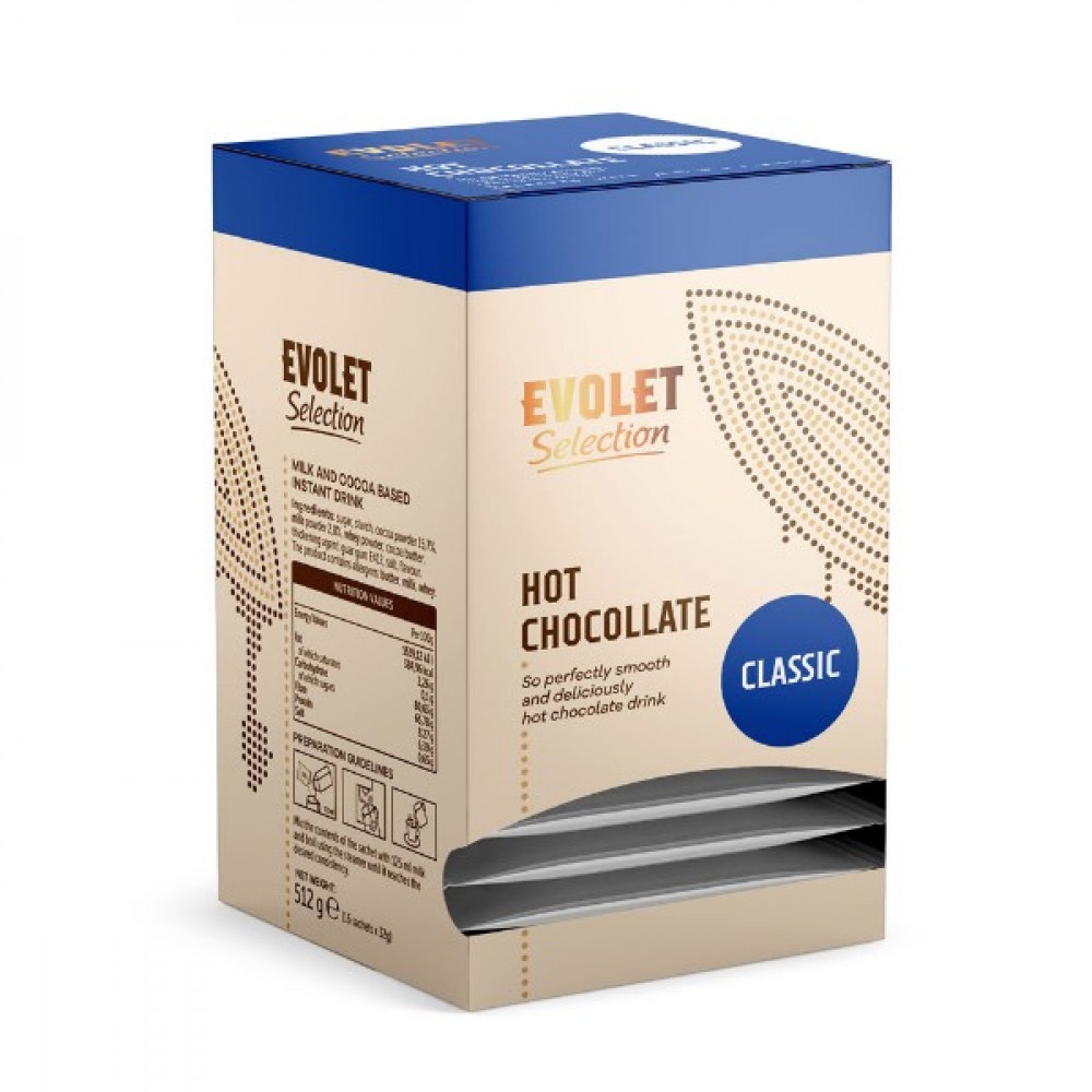 Ciocolata calda Evolet Selection Classic 16 plicuri x 32g