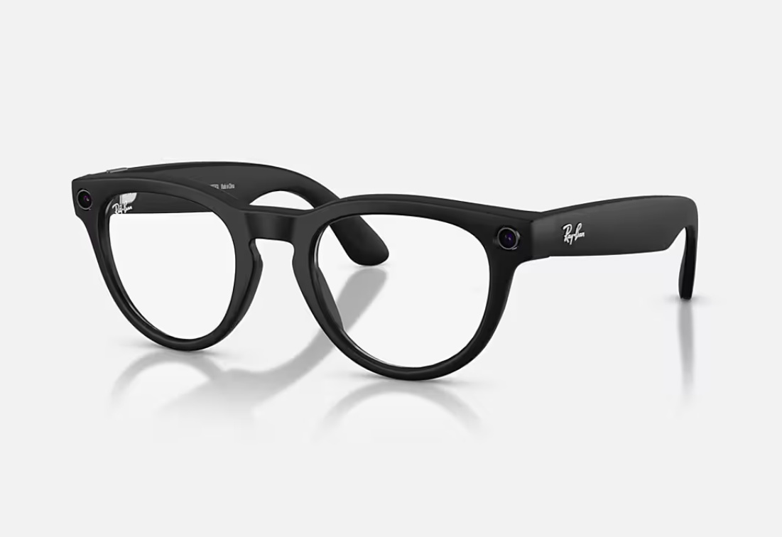 Ray-Ban Meta Headliner Gen 2 AI Glasses Matte Black/Clear RW4013 601SSB 50