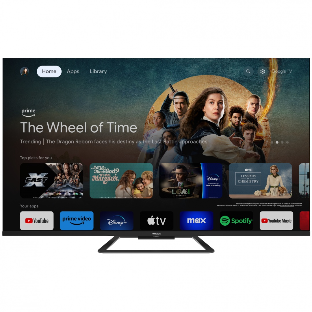 QLED TV HORIZON 4K-GTV 43HQ8590U/D, 43" QLED, 4K Ultra HD (2160p), Dolby Vision HDR / HDR10 / HLG, Digital TV-Tuner DVB- S2/T2/C, CME 800Hz,