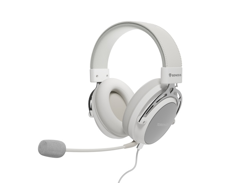 Casti Gaming Head-band Genesis Toron 301, Wired, Alb