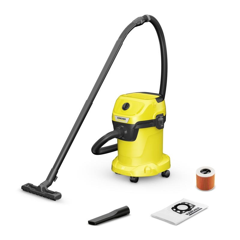 Kärcher WD 3 V-17/4/20. Maximum input power: 1000 W. Type: Drum vacuum, Cleaning type: Dry&wet, Dust container type: Dust bag, Dust capacity: 17 L.