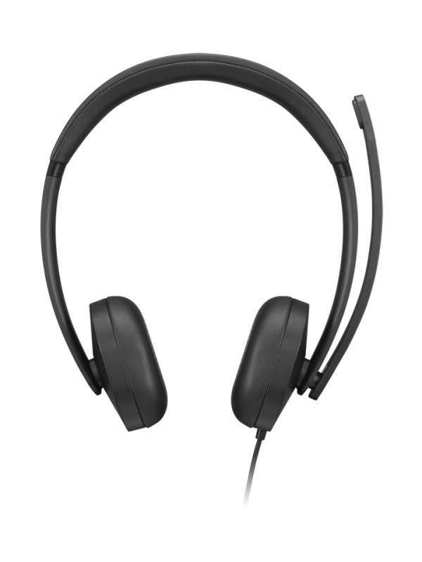 Casti Head-band LENOVO VoIP Headset 5000, Wired, noise-canceling, Negru