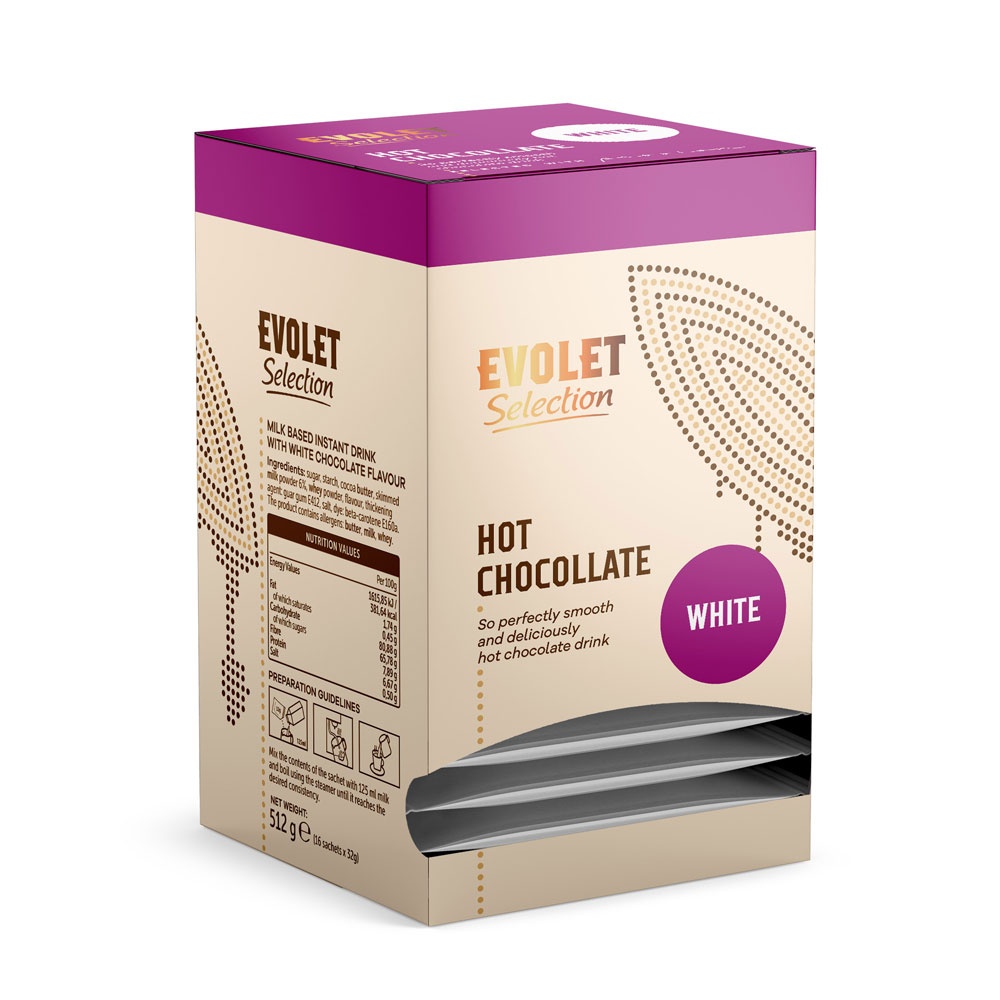 Ciocolata Calda Alba Evolet Selection 16 plicuri x 32g