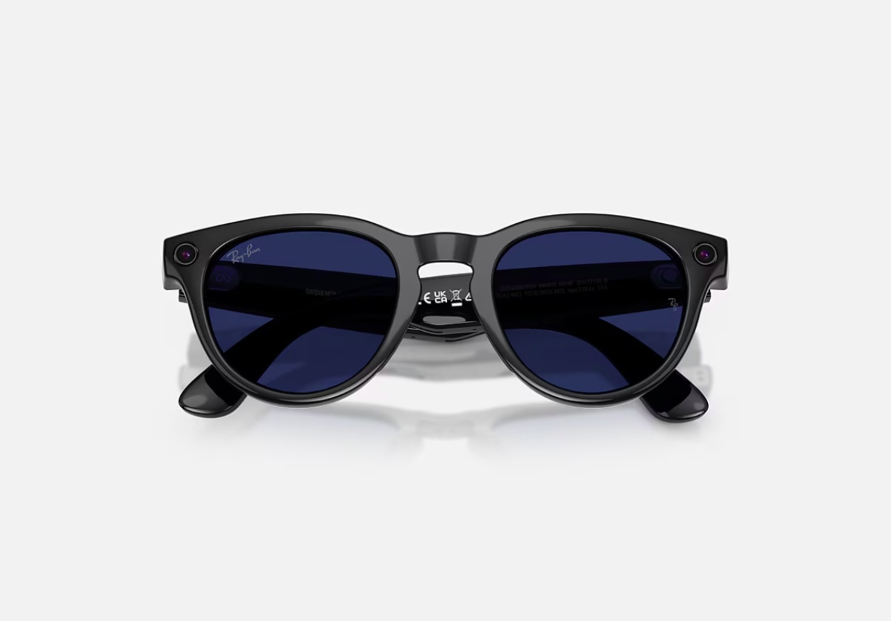 Ray-Ban Meta Headliner Gen 2 High Bridge FIT Shiny Black Clear/Sapphire Transitions 50-23