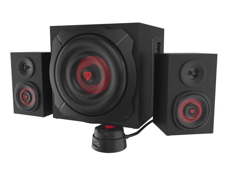 Sistem audio Genesis HELIUM 610BT, putere maxima RMS 60W, frecventa raspuns 40 - 20000 Hz, conectivitate mini jach, bluetooth 4.2, material lemn,