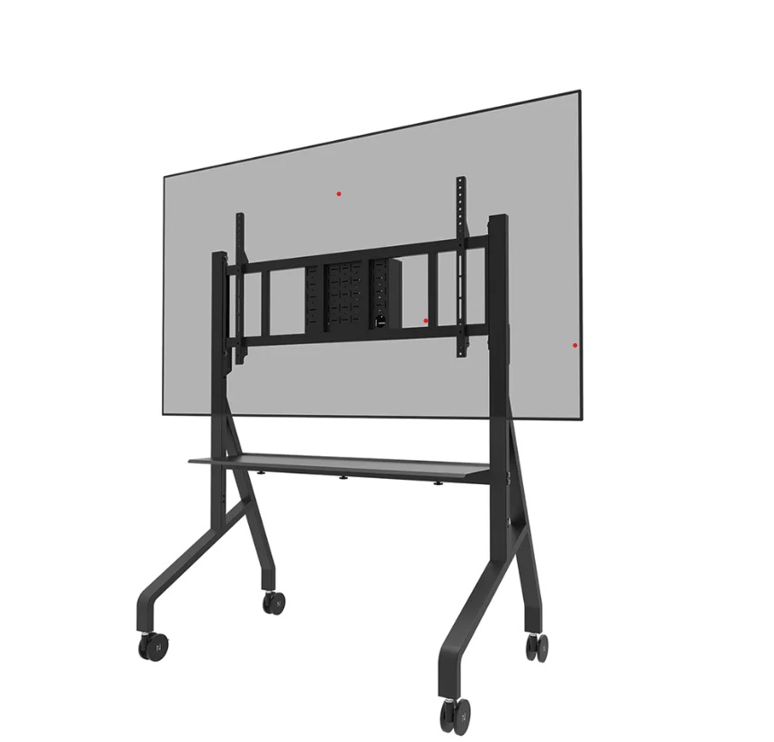 Stand podea mobil/fix Neomounts FL50-575BL1; pentru display-uri cu diagonale 65"-110", sistem de prindere VESA 100x100~1100x600, greutate maxima