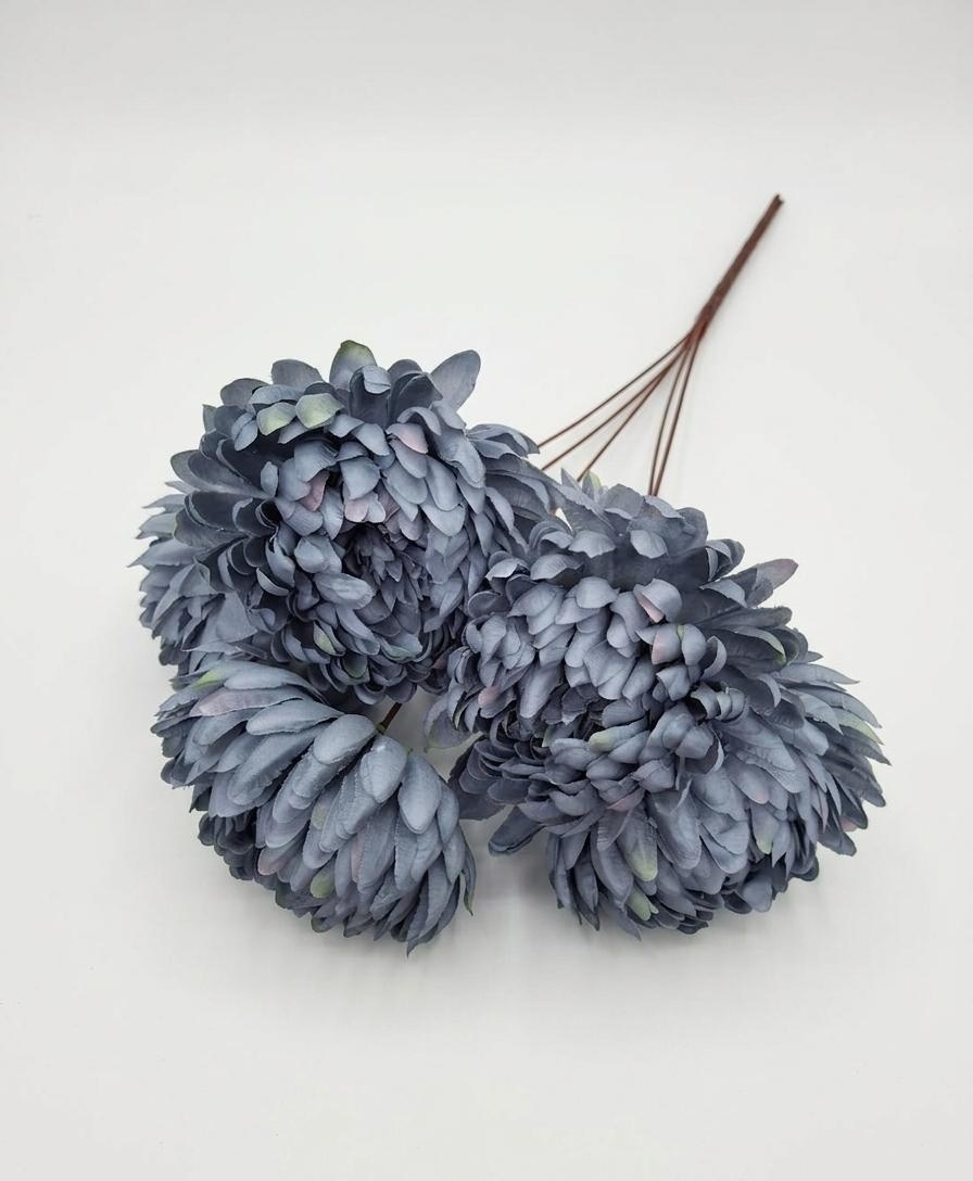 scule tamplarie Flori artificiale - Crizanteme Blue fara frunze 83120-5