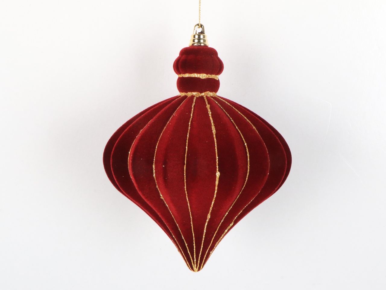 Glob bordo conic din catifea